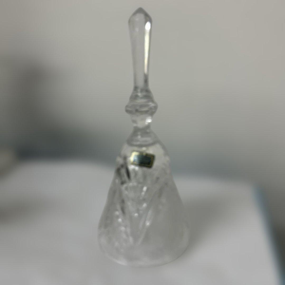 西ドイツ製　カットガラス ハンドベル