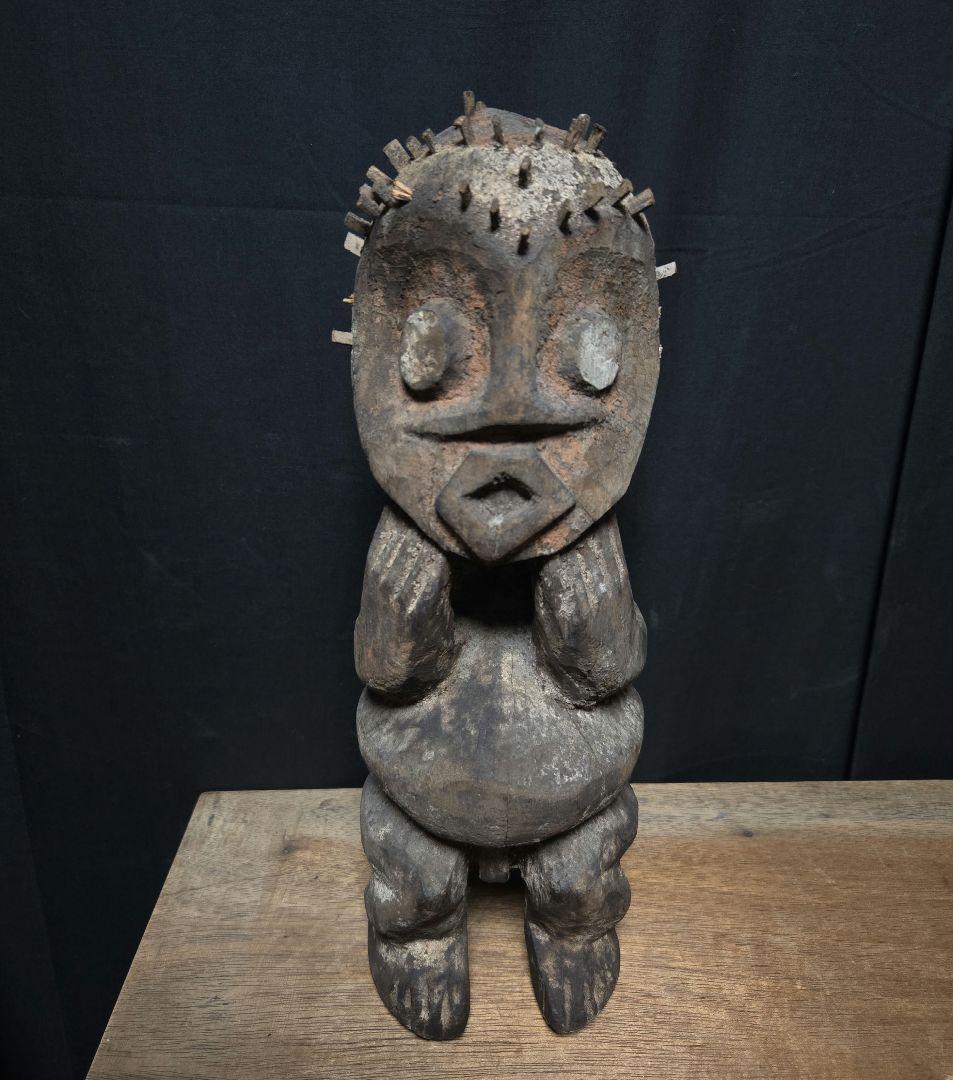 横*山様 自立難マンビラ族彫像カメルーン　アフリカプリミティブアートアフリカンア
