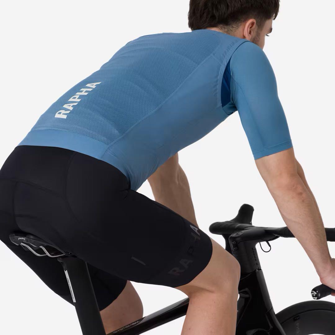 新品・ラファ メンズ プロチーム ライトウェイト ジレ・色=Duブルー・Sサイズ