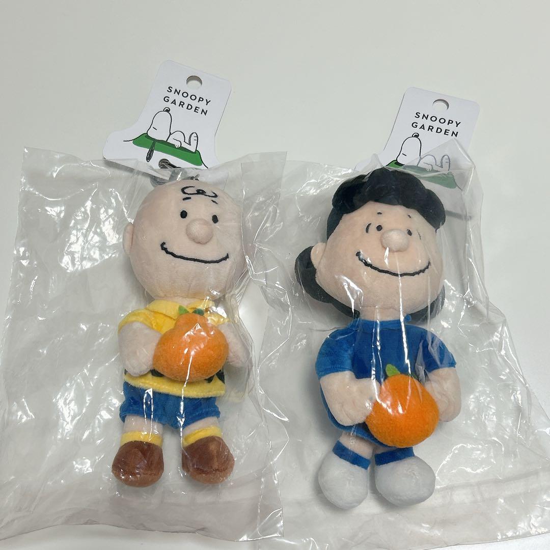 スヌーピー　スヌーピーガーデン　マスコットキーリング　4点セット
