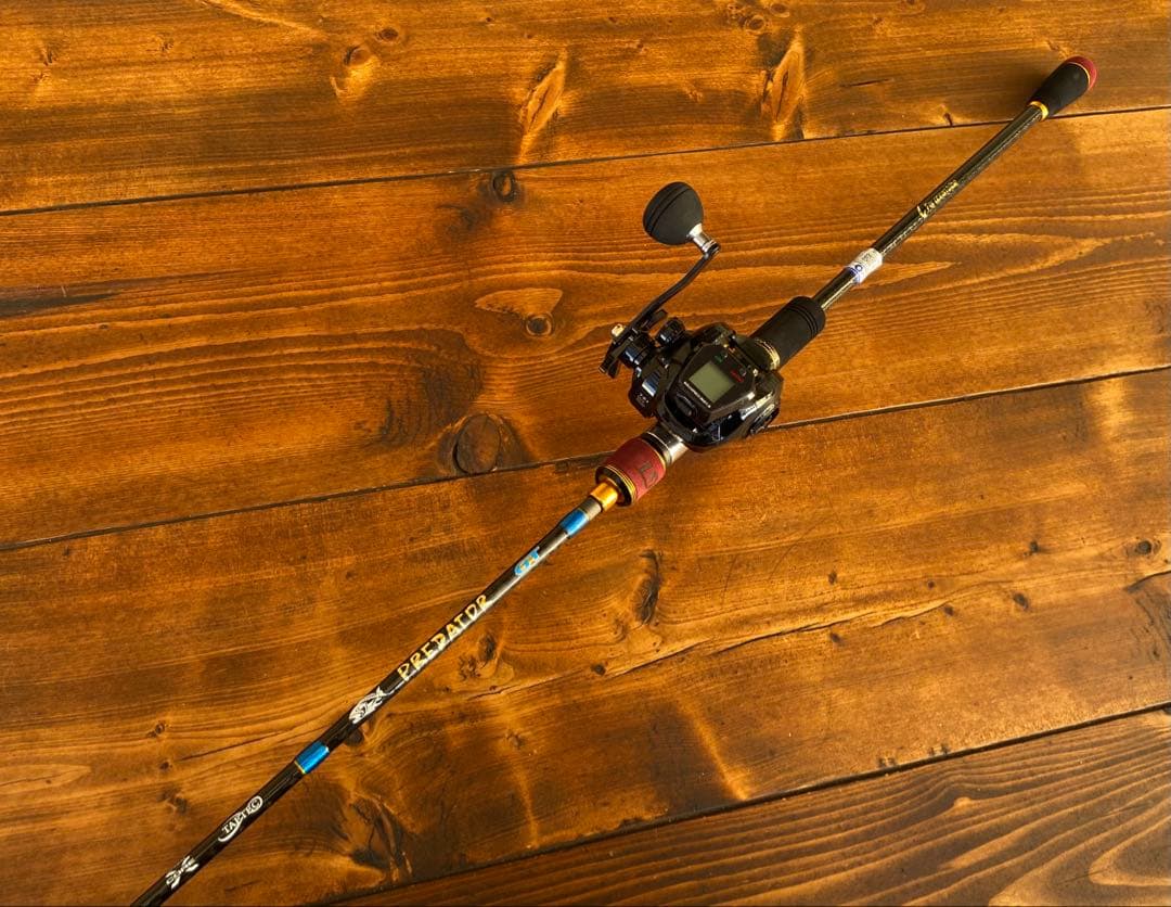 ジギングセット　3ピースパックロッド　Fujiガイド タイラバ　カーボン　MH
