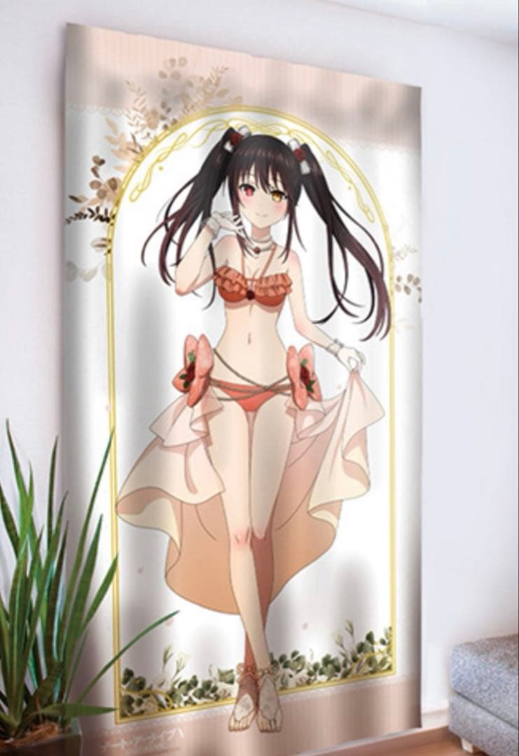 カーテン魂　 デート・ア・ライブⅤ 描き下ろしカーテン　時崎狂三 ／水着ドレス