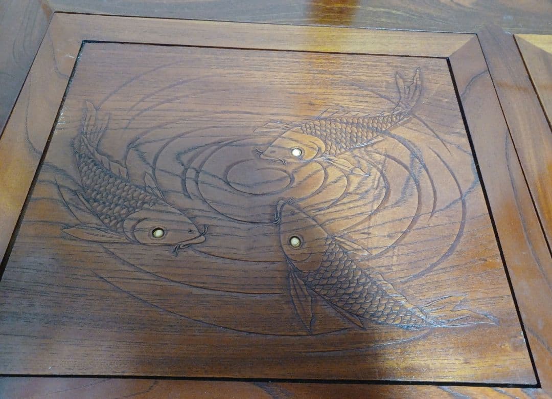 ★火鉢★　鯉の彫り物　★鯉　★こい　★アンティーク 　★インテリア