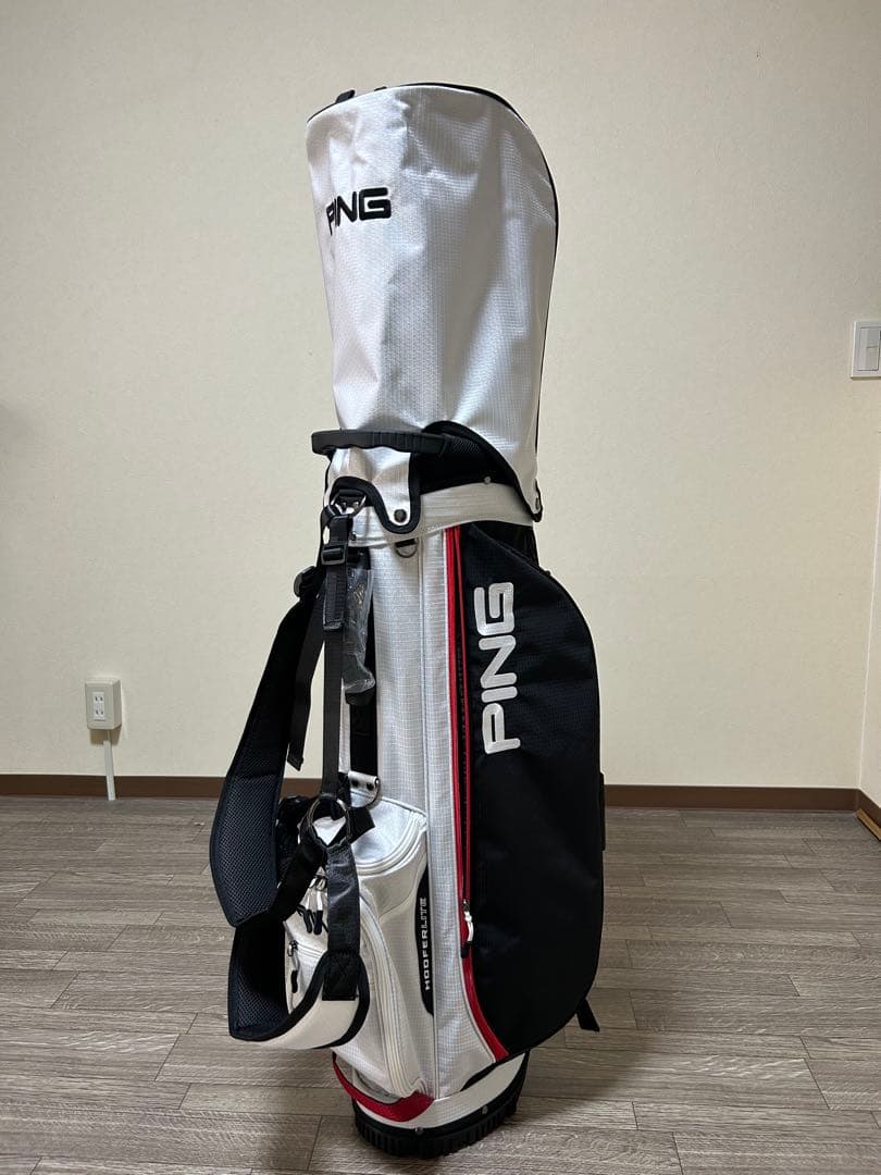 PINGのHoofer Liteスタンドキャディバッグ　トリコロール　未使用品
