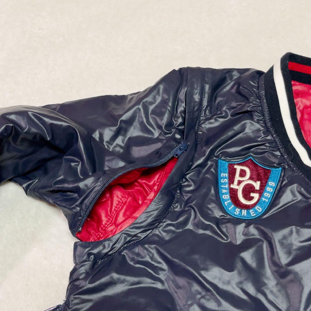 美品　 パーリーゲイツ　リバーシブル　4way　中綿　スニード　ベスト　レッド