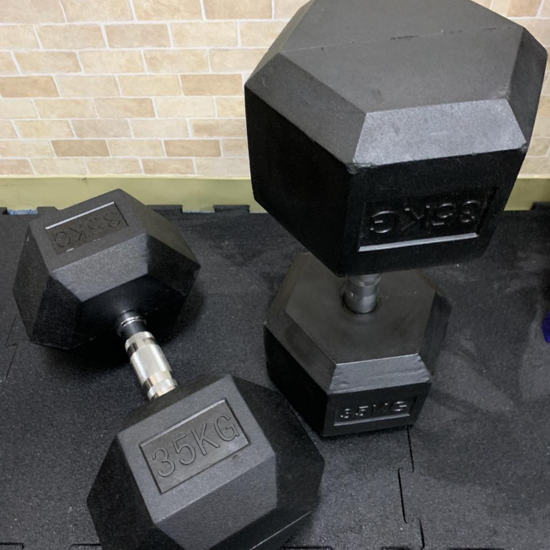 40％割引　新品だけどお安く販売　ヘックスダンベル42.5kg ２個