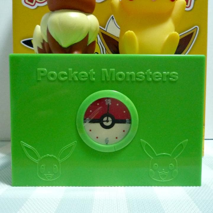 非売品 ピカチュウ＆イーブイ ルームライト時計 ポケモン セブンイレブン限定