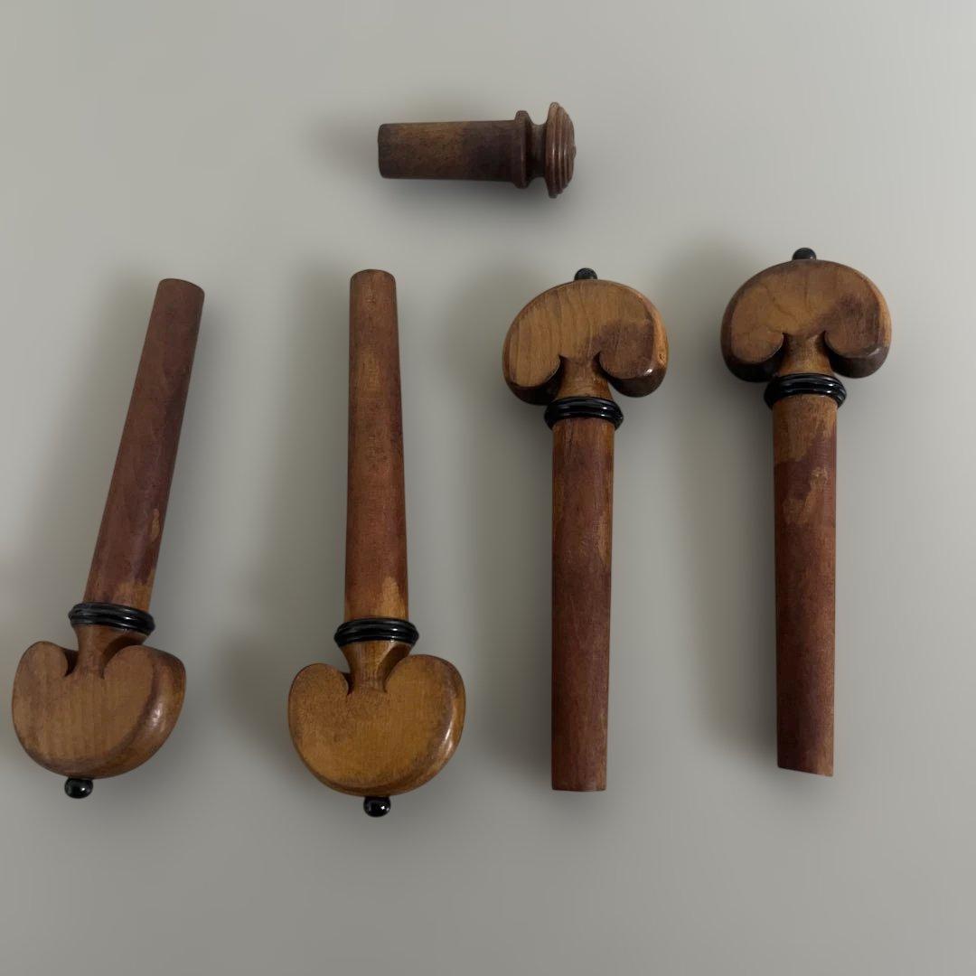 新品　現品限り　ドイツ製　バイオリン用　ペグ　柘植