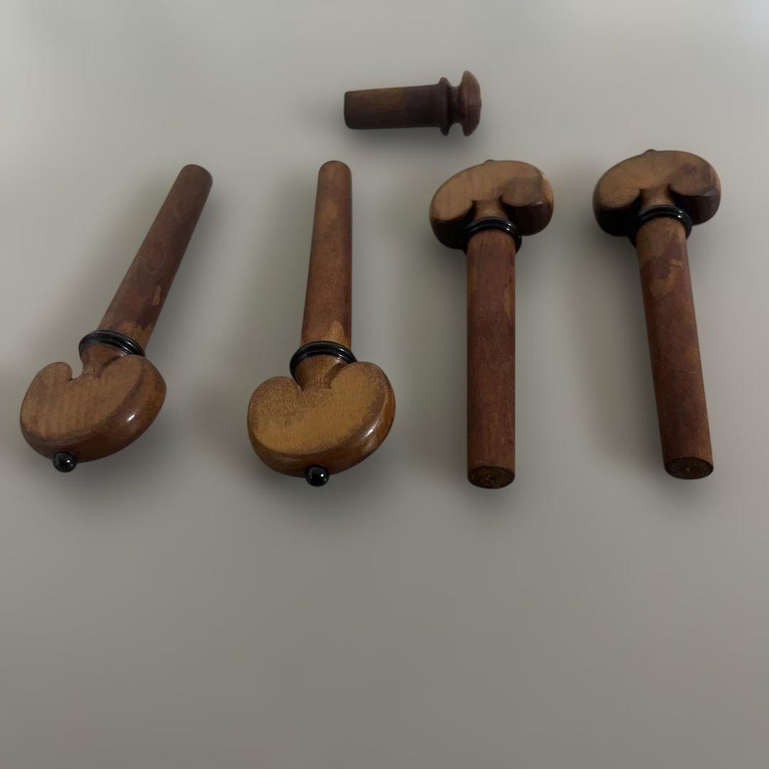 新品　現品限り　ドイツ製　バイオリン用　ペグ　柘植