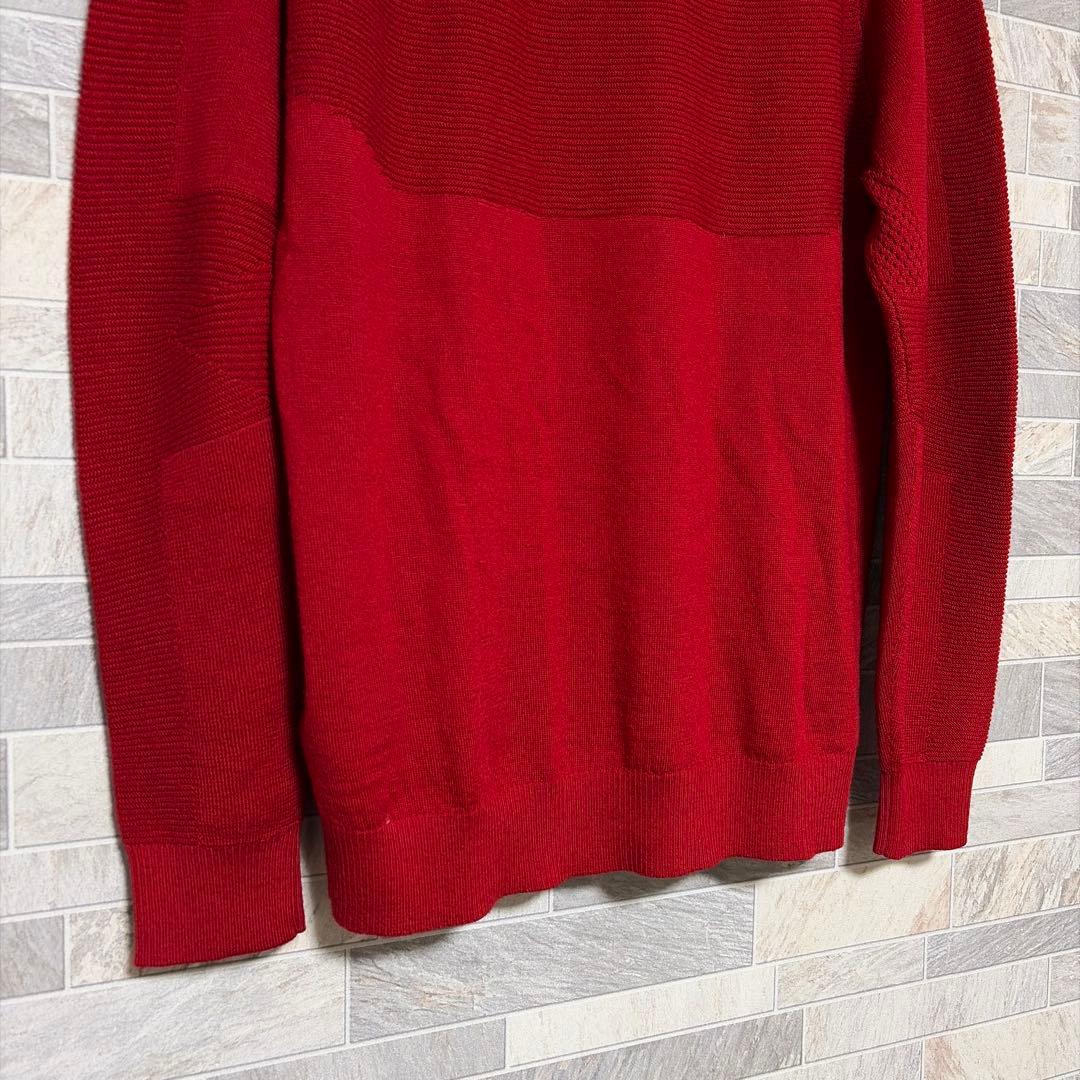 NIKE GOLF タイガーウッズコレクション ニット ウール混 タイガーレッド