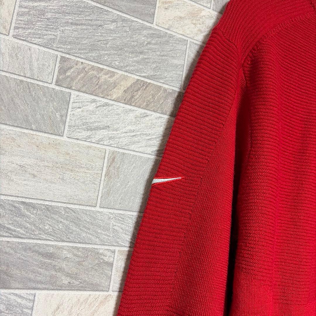 NIKE GOLF タイガーウッズコレクション ニット ウール混 タイガーレッド