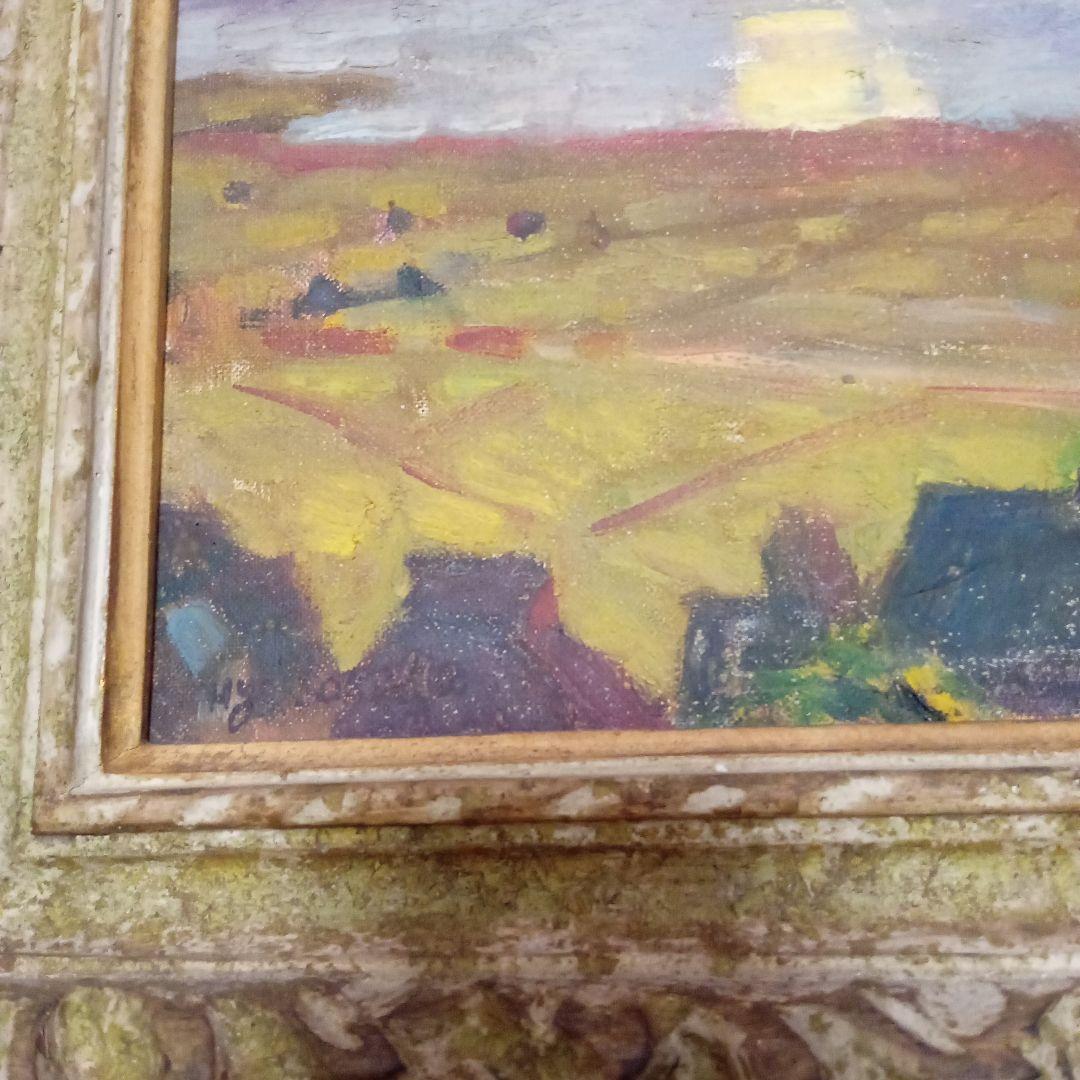 【 真作 】 物故巨匠 笹鹿彪『びわ湖 雄琴風景』光風会員 日展会員