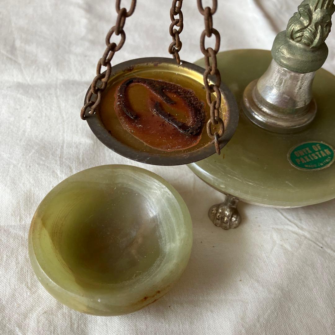 ONYX OF PAKISTAN made in Itly 置物　天秤