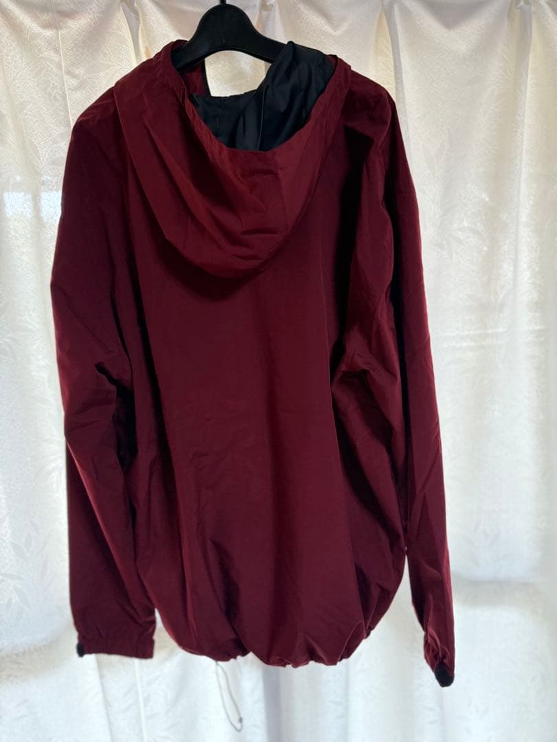 MAHF ハーフジッププルオーバージャケット XXLサイズ バーガンディ