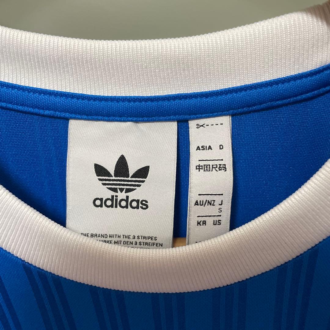 アディダス アディカラー ゲーム Tシャツ S ブルー