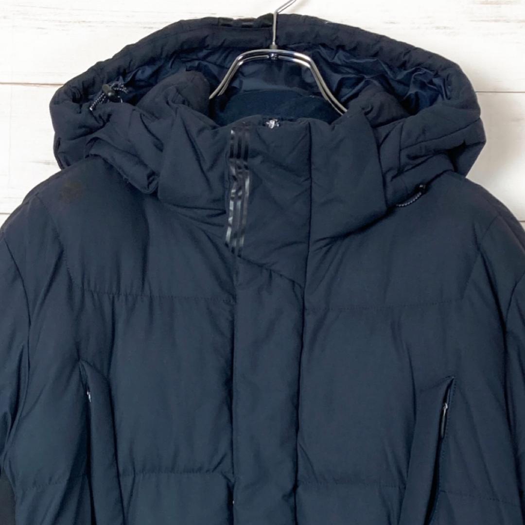 アディダス　フルジップコート　ロング丈スリーストライプス　黒　100　280