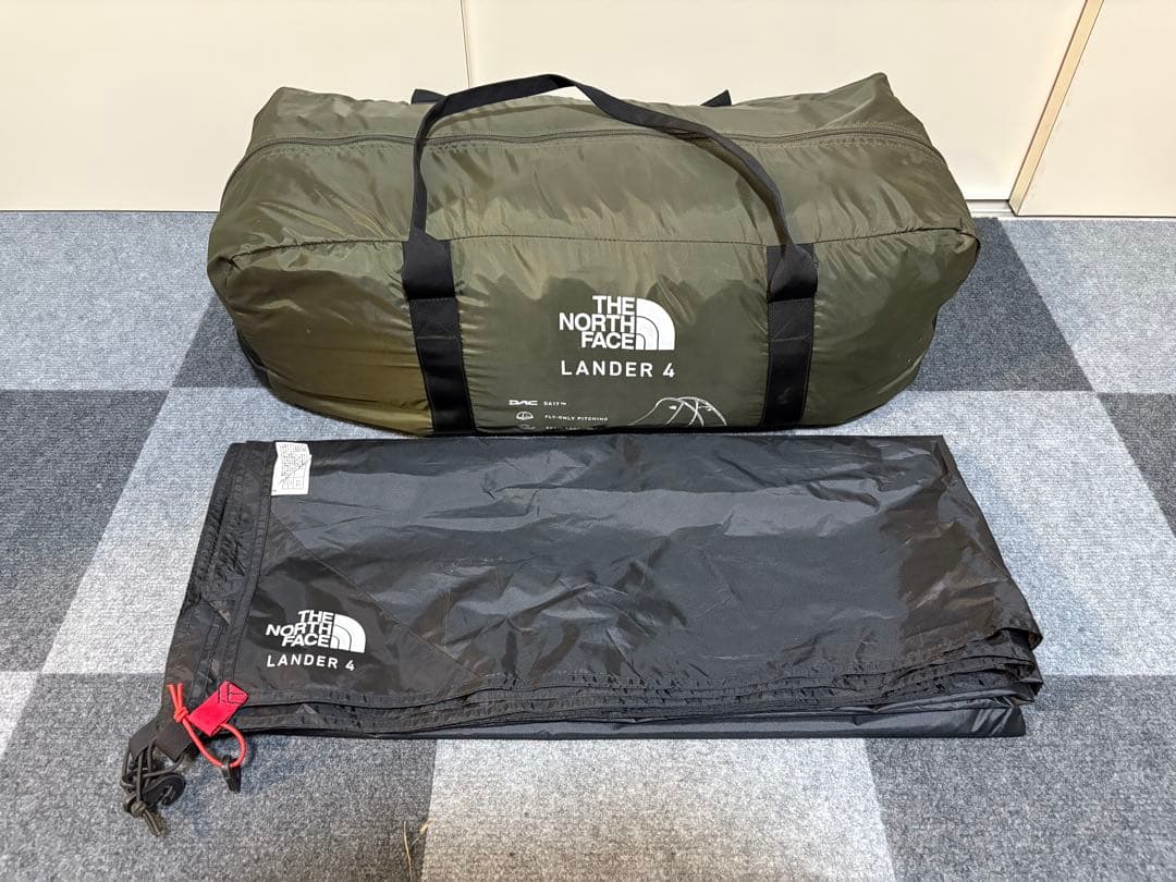 THE NORTH FACE LANDER 4 テント　グラウンドシート付き