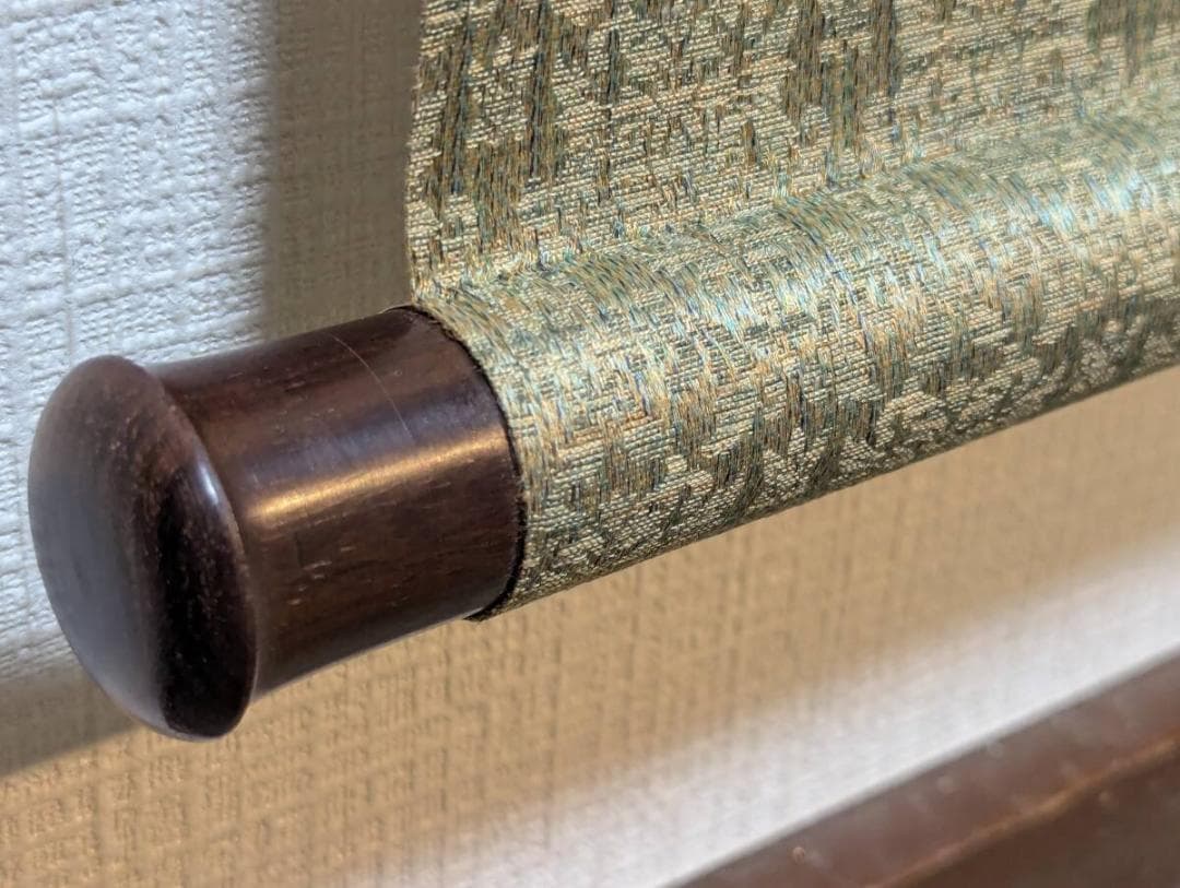 【模写】掛軸　富岡鉄斎　墨竹図　合箱入　U183