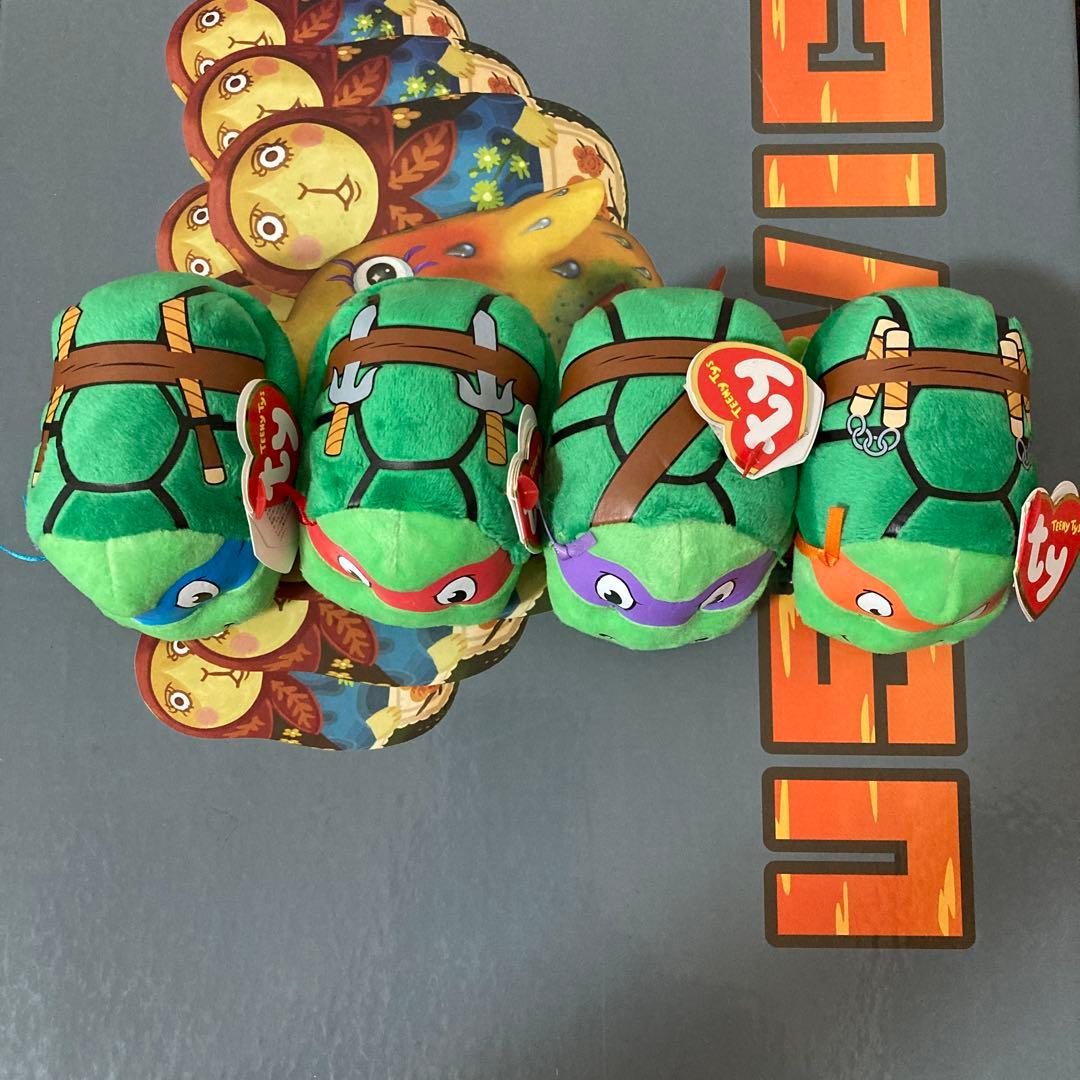TMNT タートルズ ty ぬいぐるみ　タグ付き　4個セット