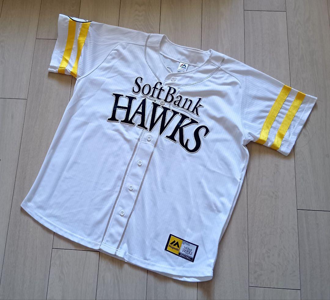 福岡　ソフトバンク　ホークス　柳田　ホーム　ユニフォーム　マジェスティック　L