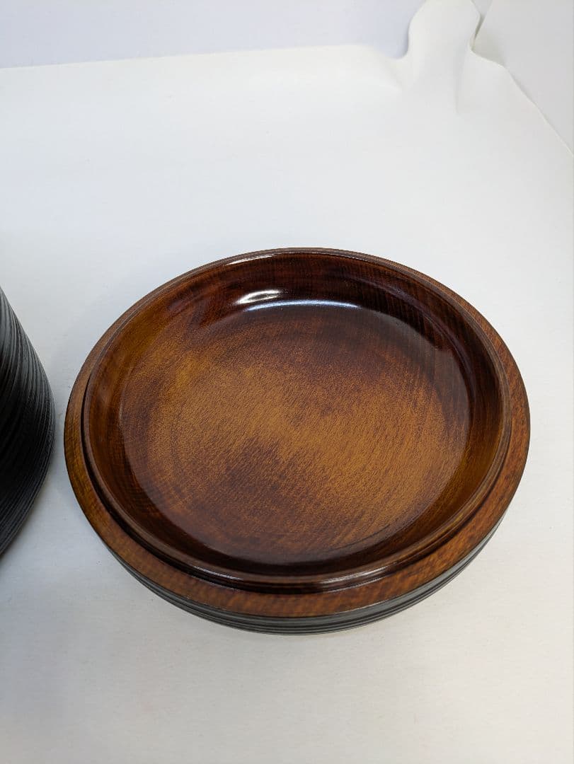 ☆ｂ633、独楽象谷丸二段重｜漆器の島安【うるわしうるし】根来塗