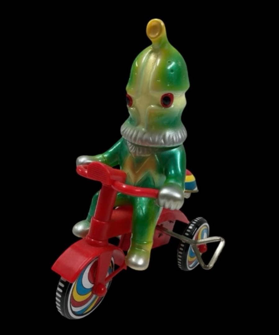 シンビンショップ M１号 ケムール人三輪車 グリーン×シルバー ブロマイド付き