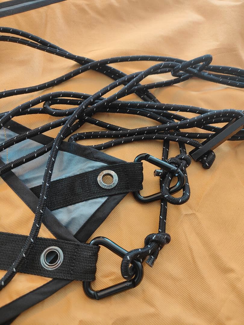 TheArth ヘキサタープ 幕男 ポール付き イエロー