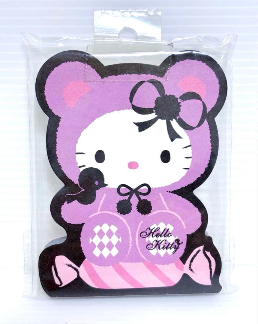 くま　ダイカットメモ　ハローキティ　平成レトロ　サンリオ　メモ帳　動物