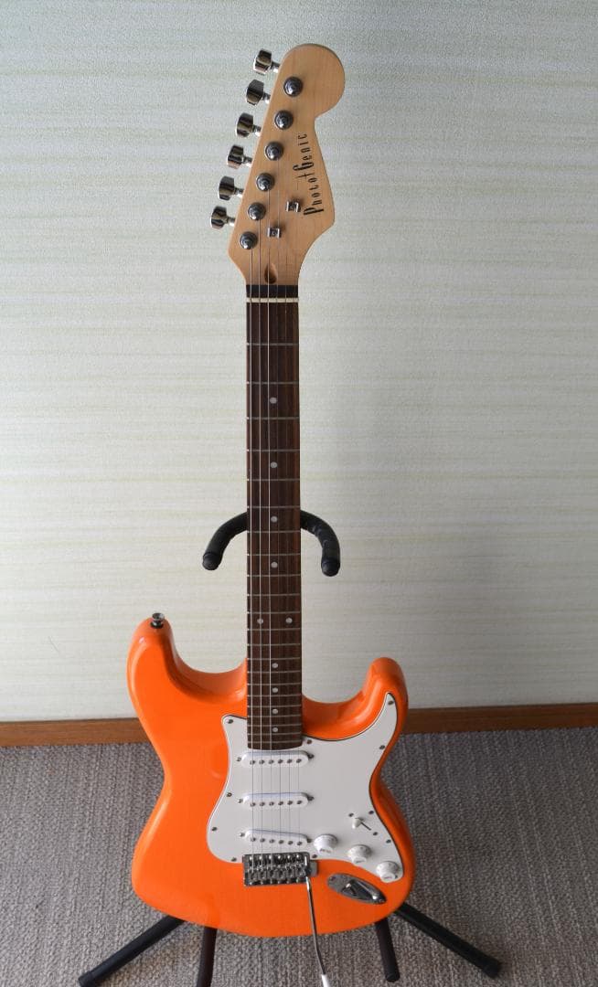 【極上品】Photogenic ストラトキャスタータイプ エレキギターオレンジ