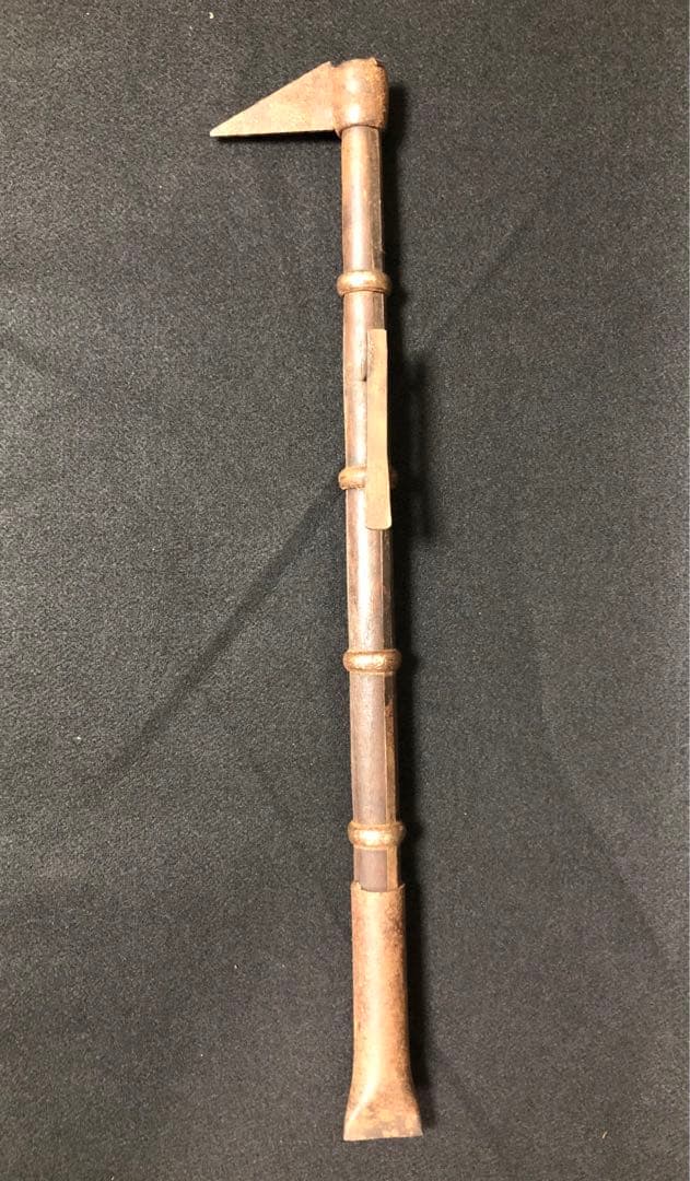 鳶口　町火消鳶口 江戸本歌　火消し道具 江戸古物 十手 武具 骨董 25LC