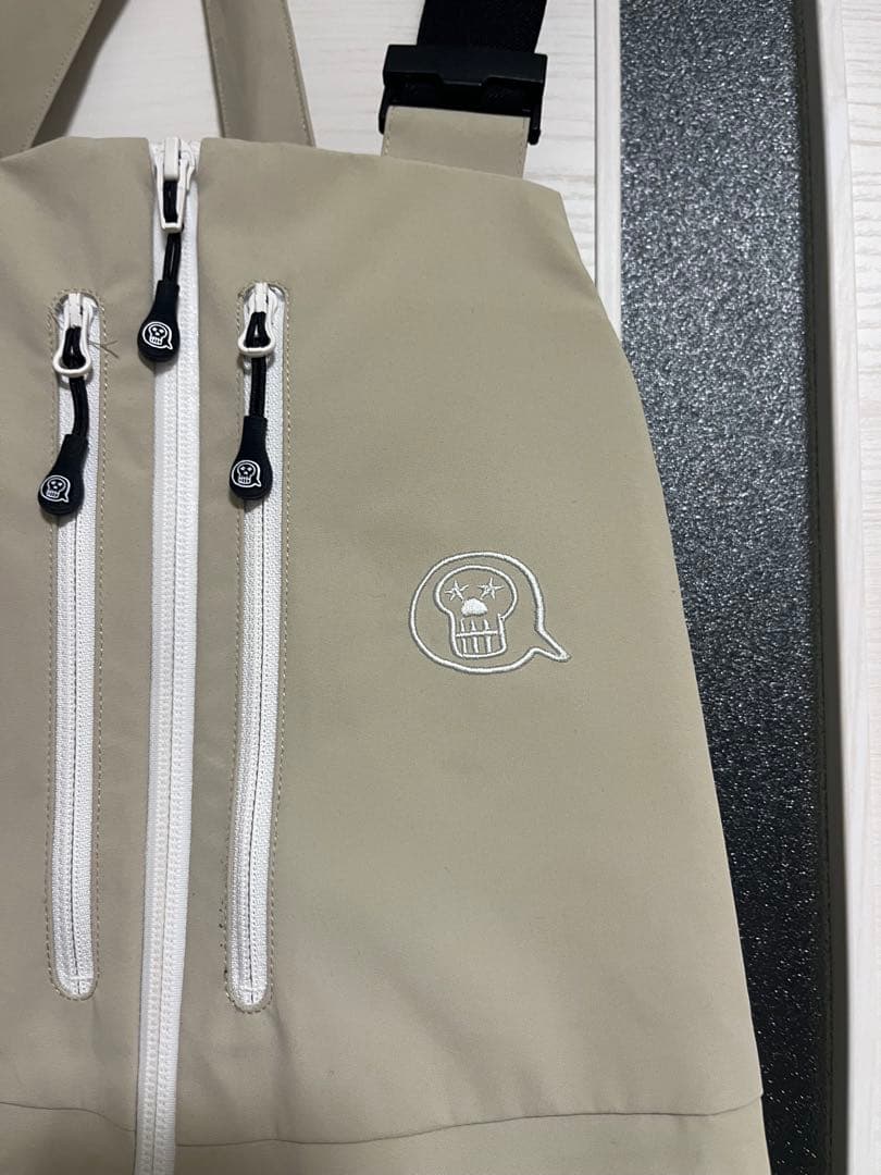 UNFUDGE smoke bib pants スノーボードウェアS beige