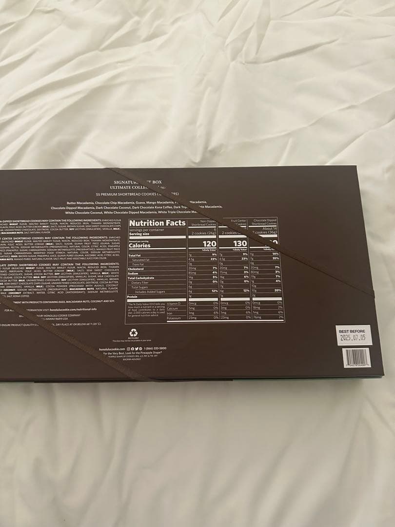 ハワイ限定 ホノルルクッキー 55枚入り ギフトボックスXL エコバッグ付き