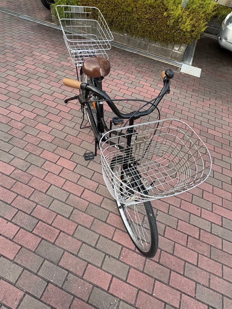 前後ステンレス籠付き、お買い物仕様ママチャリ(26㌅)配達します。(関西圏のみ)