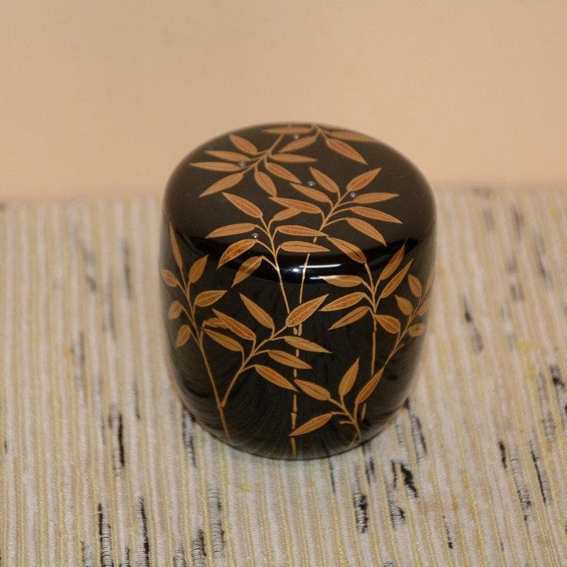 茶道具　中棗　笹露棗　美品　輪島塗　引持龍峰　送料込み