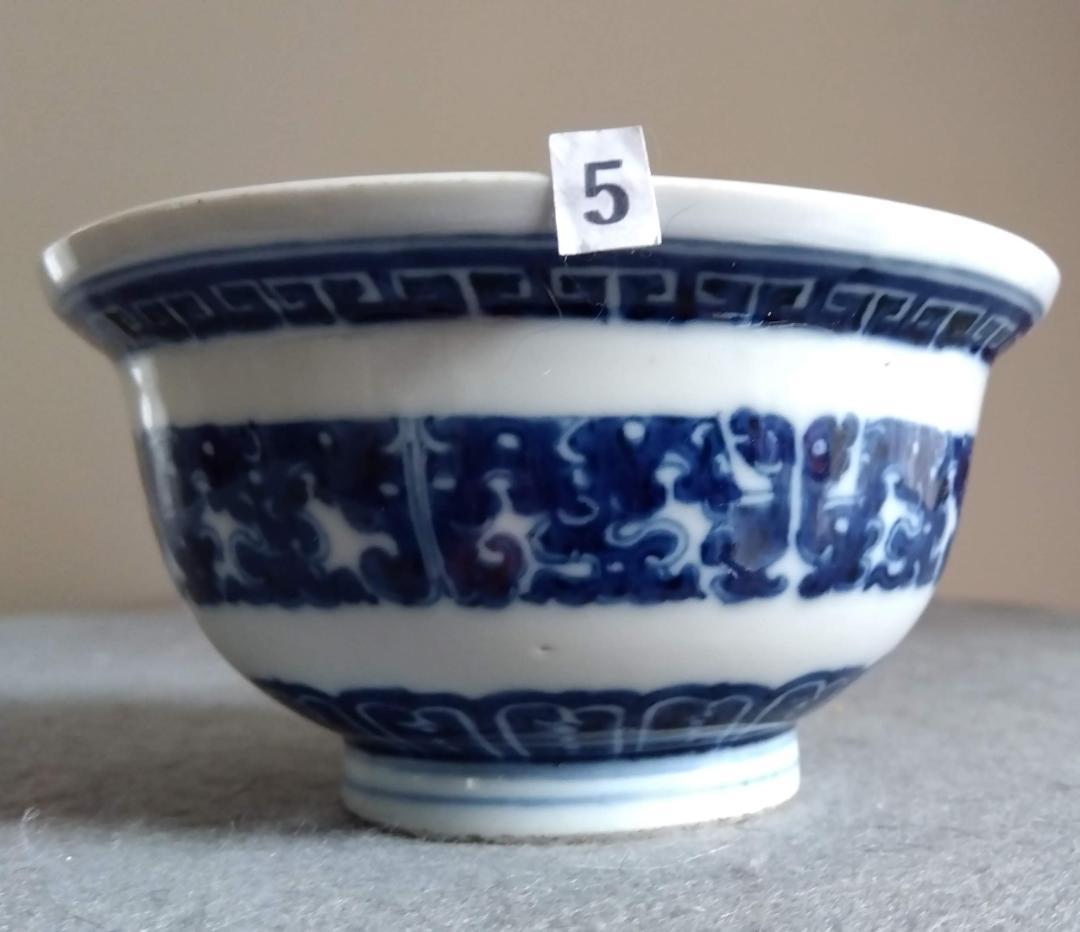 中國古陶磁器　清朝 青花椀