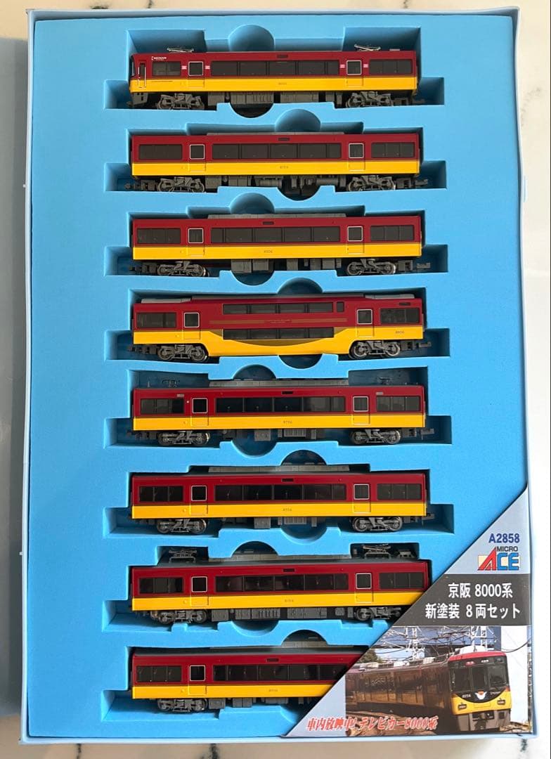 MICROACE A-2858 京阪8000系新塗装テレビカー8両編成セット