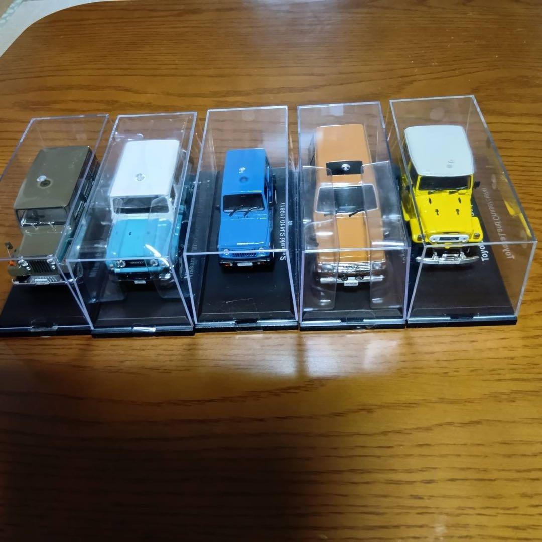 【5台セット】国産名車コレクション　1/43 ランドクルーザー　ジープ　他