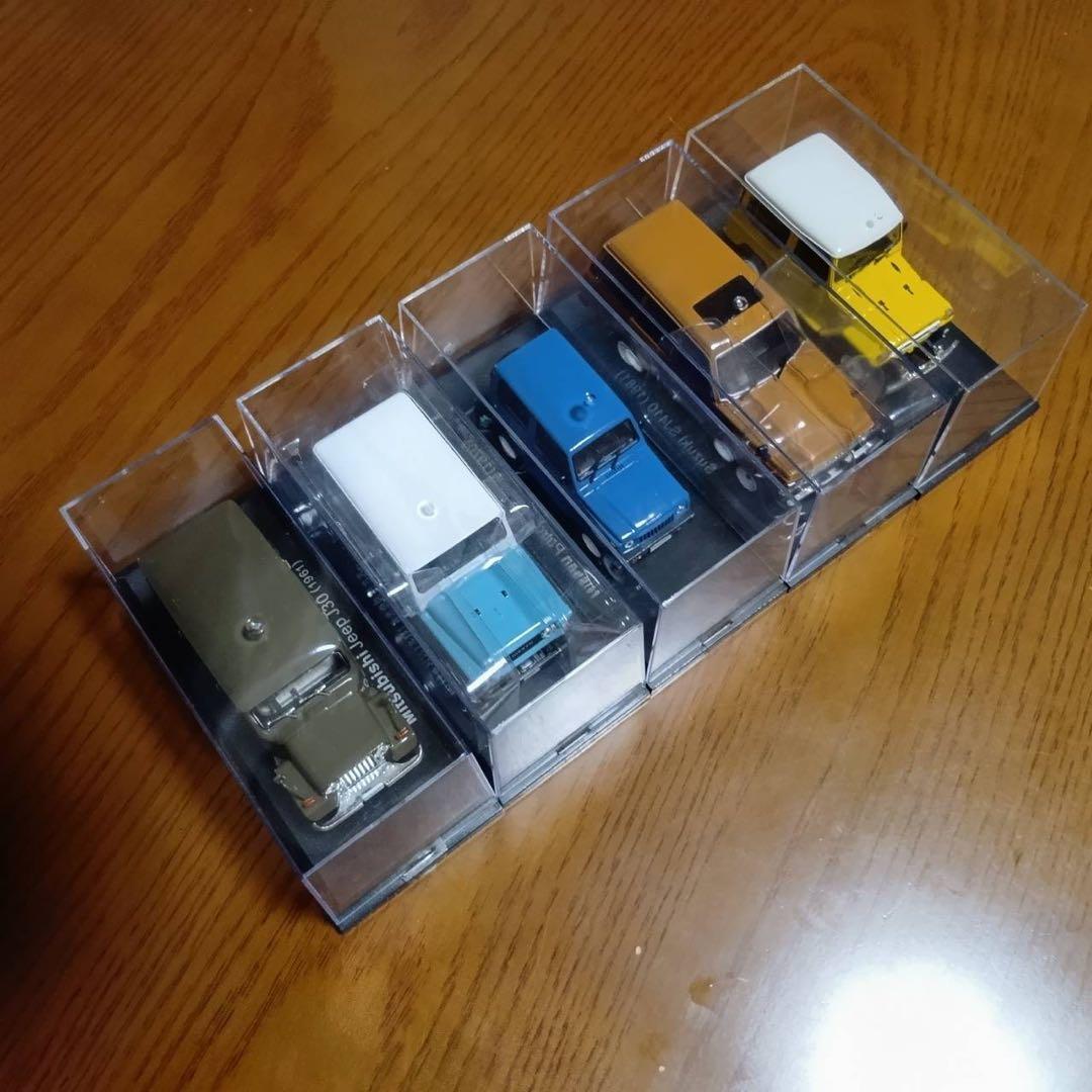 【5台セット】国産名車コレクション　1/43 ランドクルーザー　ジープ　他