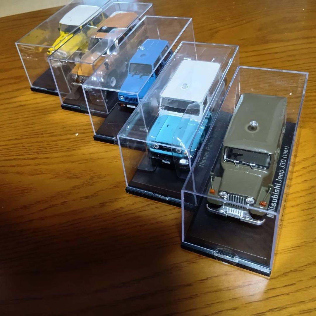 【5台セット】国産名車コレクション　1/43 ランドクルーザー　ジープ　他