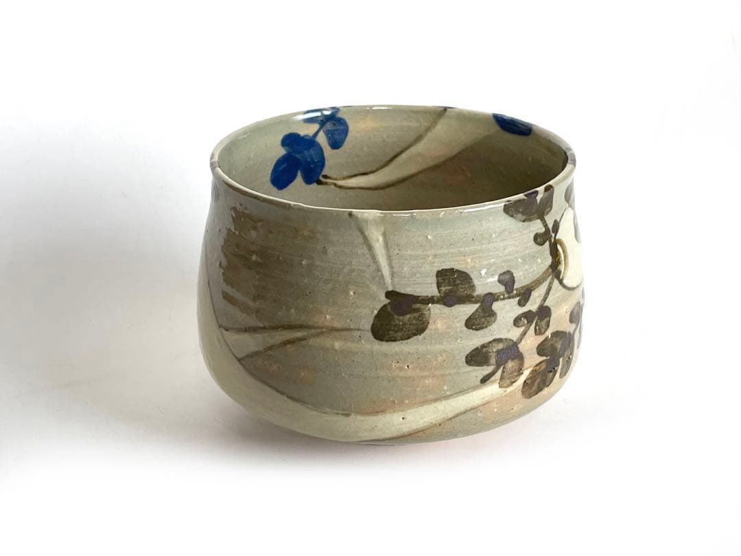 陶芸家　土屋雲善　布志名　大根絵　茶碗　抹茶碗　二重箱