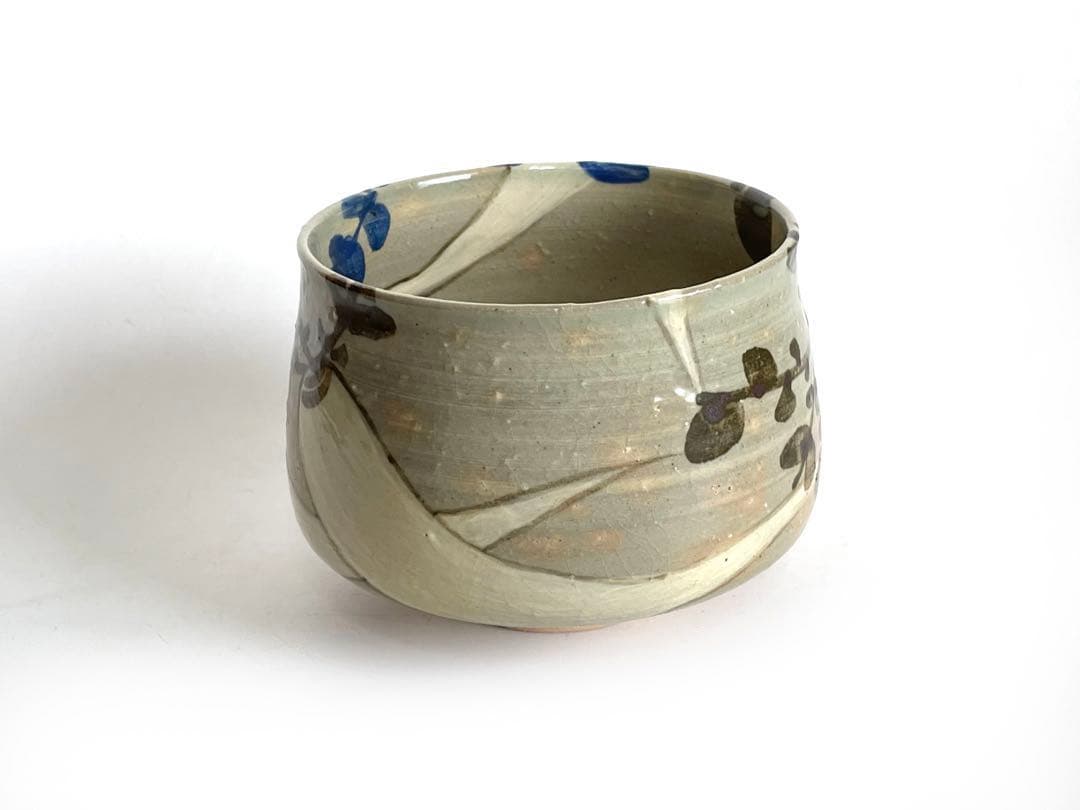 陶芸家　土屋雲善　布志名　大根絵　茶碗　抹茶碗　二重箱