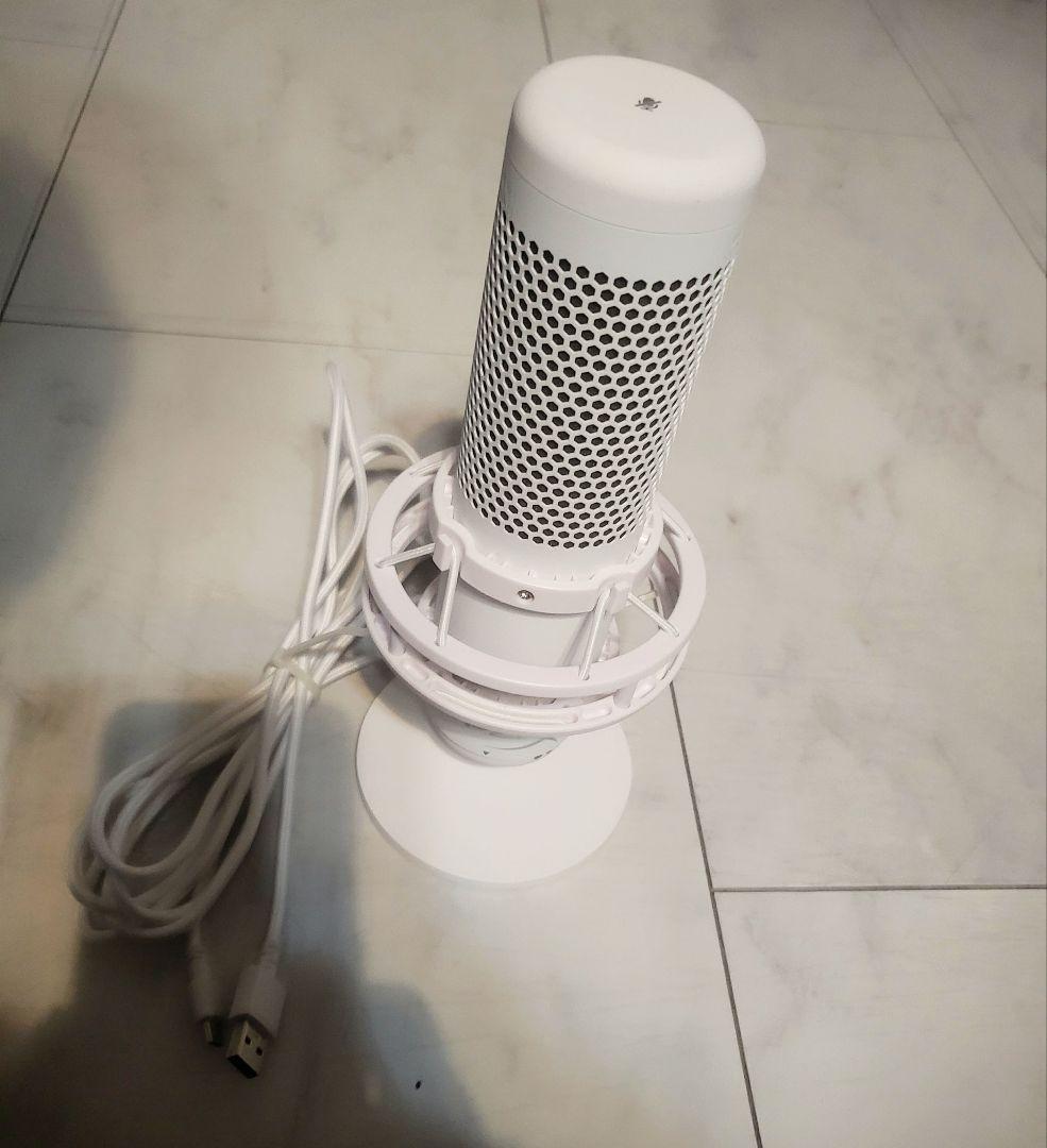 し*ん様 【美品】HYPERX QUADCAST S ホワイト PCマイク 配信