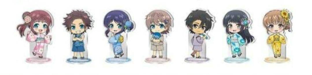 凪のあすから　宿泊限定】 新SD浴衣キャラ アクリルスタンド コンプ 7個セット