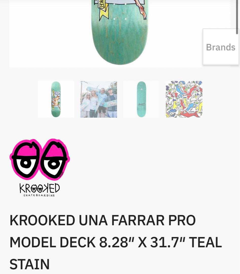 krooked スケボー デッキ 8.28