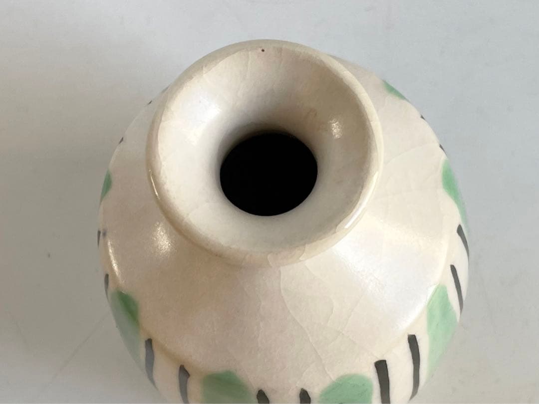 陶芸家　小山岑一　色絵　徳利　酒器　共箱　壺中居取扱　小山冨士夫