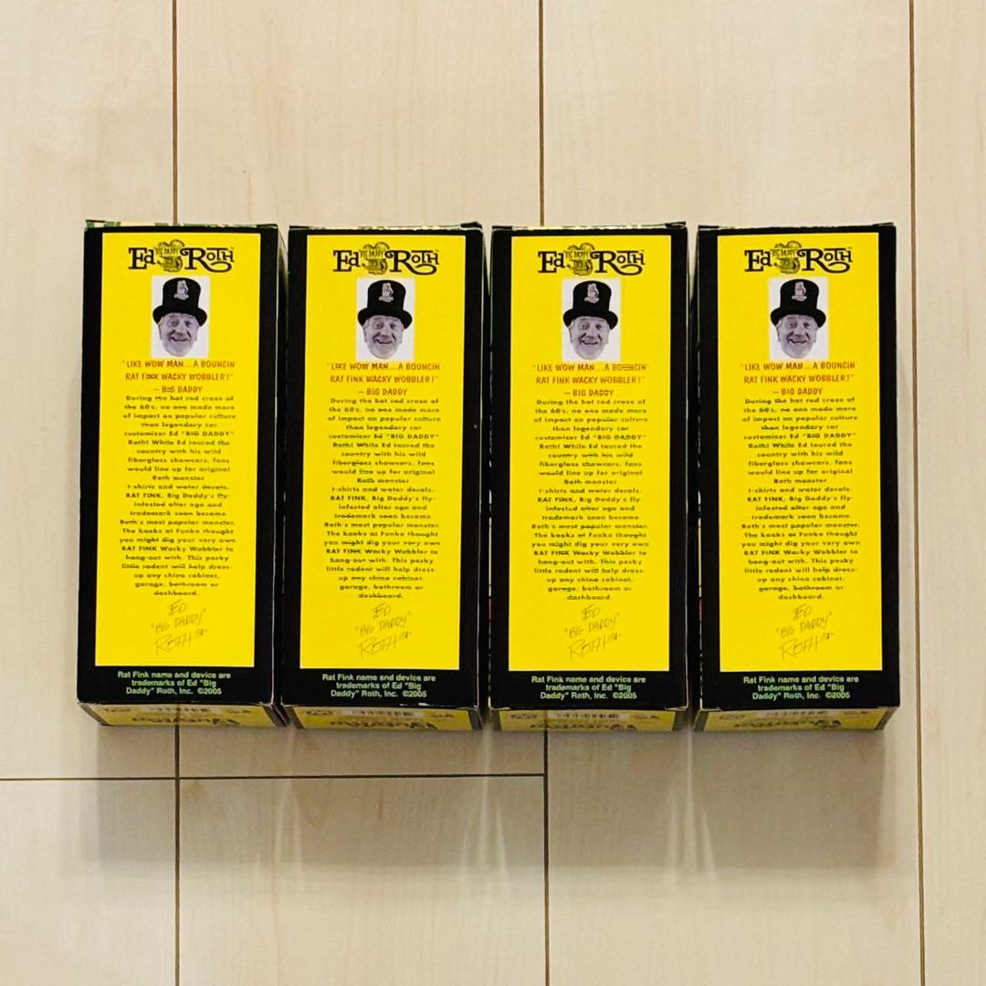 Rat Fink Wacky Wobbler フィギュア 4体セット