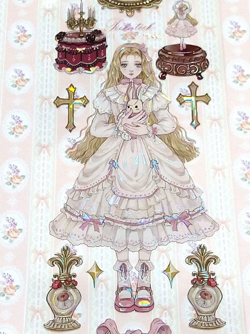 J1042＃邦尼(贝壳光)说出来愿望吧切り売り海外人物マステ女の子