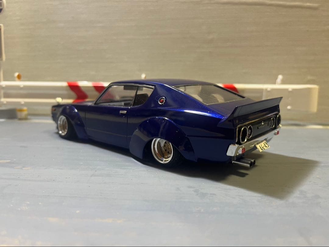 スカイライン　プラモデル　完成品