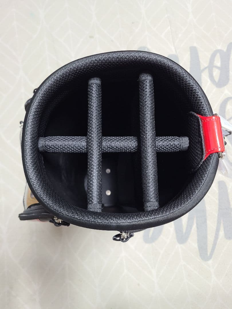 キャディバッグ　9型　6分割　ブラック QQBTJJ09　新品　ゴルフ　ルコック