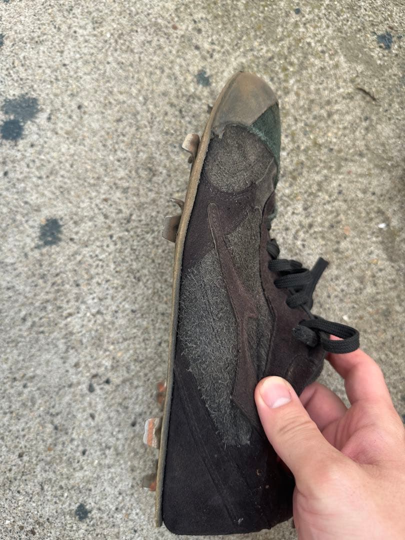 ZETT ブラック スパイクシューズ　革底　26.5センチ